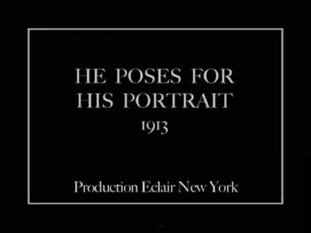 He Poses for His Portrait (1913)